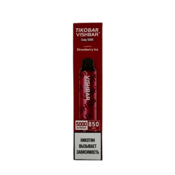 Эл. сиг. TIKOBAR X VISHBAR 5000 Клубника Лед / Strawberry Ice 2%