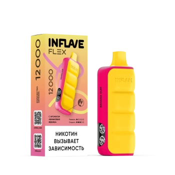 Эл. сиг. INFLAVE FLEX 12000 Банановая жвачка 2%