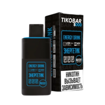 Эл. сиг. TIKOBAR 8000 Energy Drink (Энергетик)  2 %