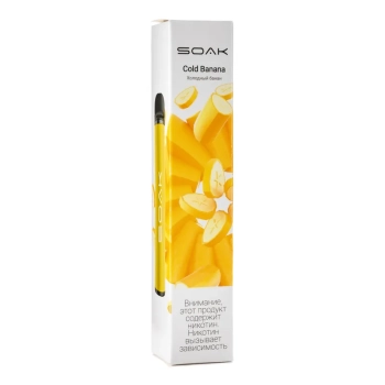 Эл. сиг. SOAK X ZERO WHITE 2200 Cold Banana/ Холодный банан 0 %