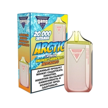 Эл. сиг. GANG ARCTIC РФ (20000) Вишнево-банановое Мороженое 4 мл.