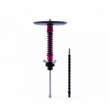 Кальян MAMAY CUSTOMS Coilovers MINI розовый лак - черный (без колбы)