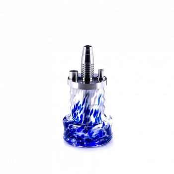 Кальян Pizduk Hookah (blue-bag) бело синяя колба