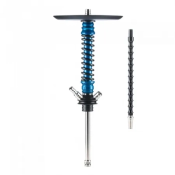 Кальян MAMAY CUSTOMS Coilover BIG ANOD чёрный/синий сплеш (без колбы)