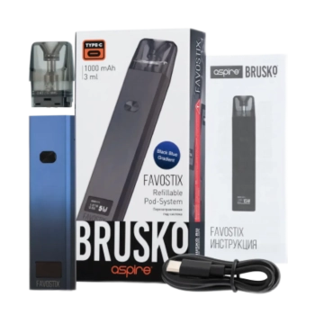 Устройство BRUSKO FAVOSTIX 1000 mAh, Черно-синий градиент