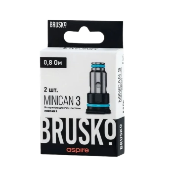 Испаритель BRUSKO MINICAN 3, AF Mesh Coil, 0,8 Oм (упак 2 шт)
