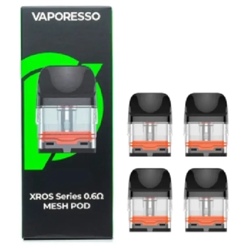 Картридж VAPORESSO XROS 0.6ohm 2ml COREX 3.0 Pod  (в упак. 4 шт.)