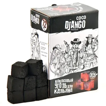 Уголь COCO DJANGO 1 кг.(72 шт)