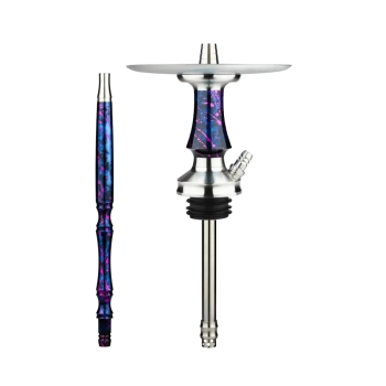Кальян Voodoo Smoke Mini STEEL DOWN Hybrid blue violet (без колбы)
