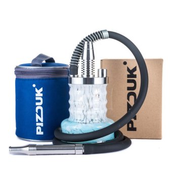 Кальян Pizduk Hookah (blue-bag) бело-синяя колба