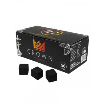 Уголь Crown кокосовый 96 шт (22 мм)