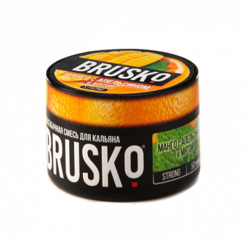 BRUSKO STRONG Манго с апельсином и мятой 50гр