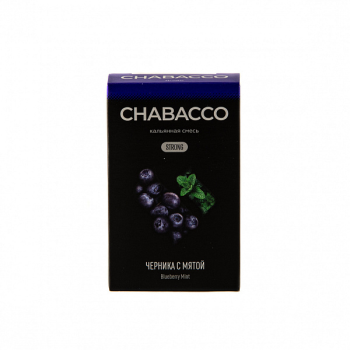 Chabacco STRONG Blueberry mint 50гр