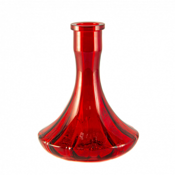 Колба Daly рубиновая рифлёная (с бортом)