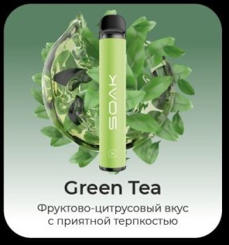 SOAK X Green Tea 1500 затяжек