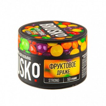 Табак для кальяна BRUSKO STRONG Фруктовое драже 50гр