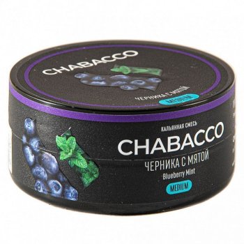 Табак для кальяна Chabacco MEDIUM Blueberry mint 25гр