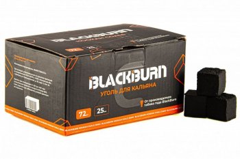 Уголь BlackBurn кокосовый 72 шт (25 мм)