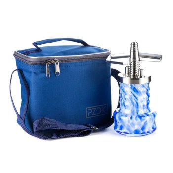 Кальян Pizduk PRO Blue-bag (Бело-голубая mini колба)