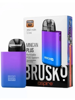 Электронная система BRUSKO Minican Plus (сине-фиолетовый градиент)