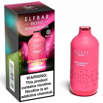 ELF BAR BB Strawberry Sundae (3000 затяжек) 20 мг