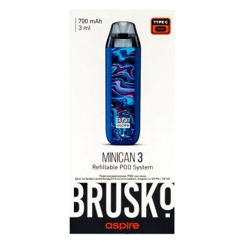 Электронная система BRUSKO Minican 3 тёмно-синий флюид