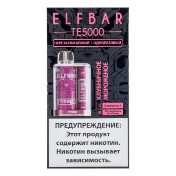ELF BAR TE Клубничное мороженое (5000 затяжек) 20 мг