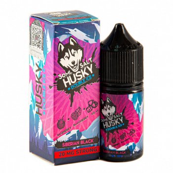 Жидкость HUSKY DOUBLE ICE SALT Siberian black 20 мг strong 30 мл