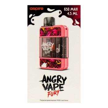 Электронная система BRUSKO Angry Vape Fury 650 mAh (розовый)
