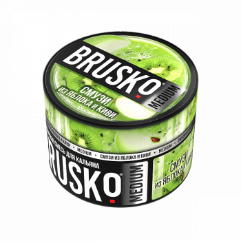 Табак для кальяна BRUSKO MEDIUM Смузи из яблока и киви 50гр