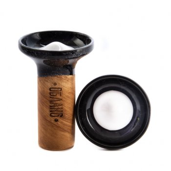 Чашка Облако Flow black on white-black marble