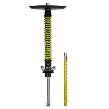 Кальян MAMAY CUSTOMS Coilovers чёрно-салатовый лак (без колбы)