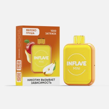Электронная сигарета INFLAVE MINI Яблоко груша (1000 затяжек)