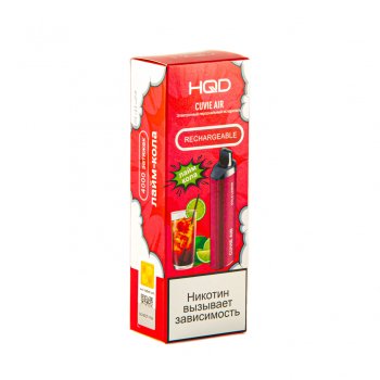 Электронная сигарета HQD Cuvie AIR Кола лайм (4000 затяжек)
