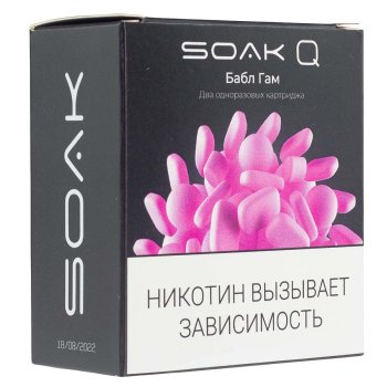 Картридж SOAK Q Баббл гам (2шт) МРК