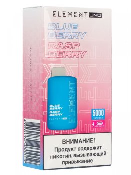 ELEMENT UNO Черника малина (5000 затяжек)