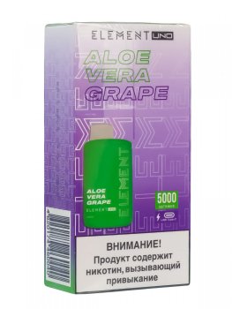 ELEMENT UNO Алоэ вера виноград (5000 затяжек)