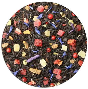 Черный чай клубника с корицей, Германия, 500 гр.