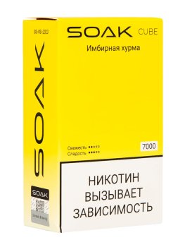 Электронная сигарета SOAK CUBE Имбирная хурма 7000 затяжек