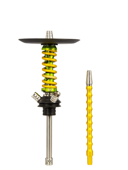 Кальян MAMAY CUSTOMS Coilover Micro салатовый сплеш-золотой (без колбы)