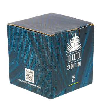 Уголь Cocoloco кокосовый 64 шт (26 мм)