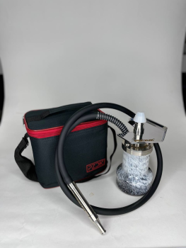 Кальян Pizduk PRO Black-bag (Черно-белая колба)