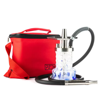 Кальян Pizduk PRO Red-bag (Бело-синяя колба)