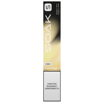 Электронная сигарета SOAK S Cream Soda 3500 затяжек