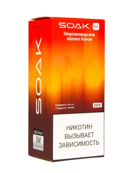Электронная сигарета SOAK M New Zealand Kanzii Apple 6000 затяжек