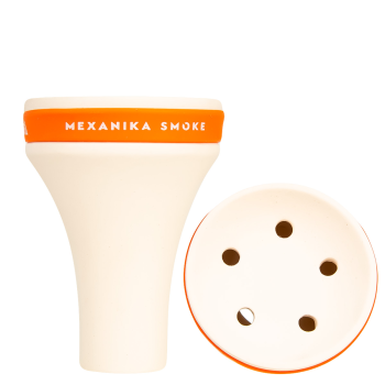 Чашка Mexanika Fancy (белая с оранжевым)