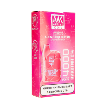 MIKING Крем-сода персик (4000 затяжек)