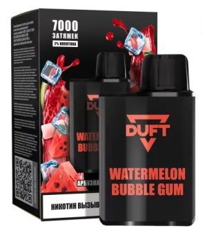 Электронная сигарета DUFT Watermelon Bubblegum (7000 затяжек)