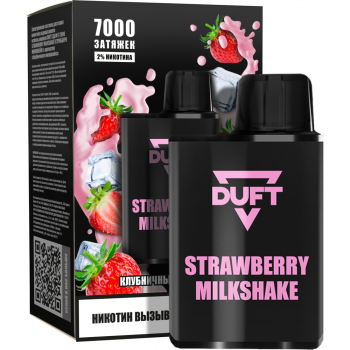 Электронная сигарета DUFT Strawberry Milkshake (7000 затяжек)