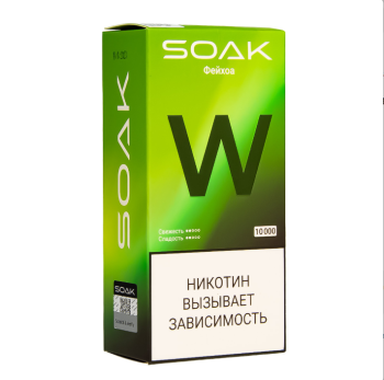 Электронная сигарета SOAK W Фейхоа 10000 затяжек